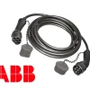 ABB Câble de recharge T2-T2 1P 32A pour véhicule électrique, longueur 7 mètres