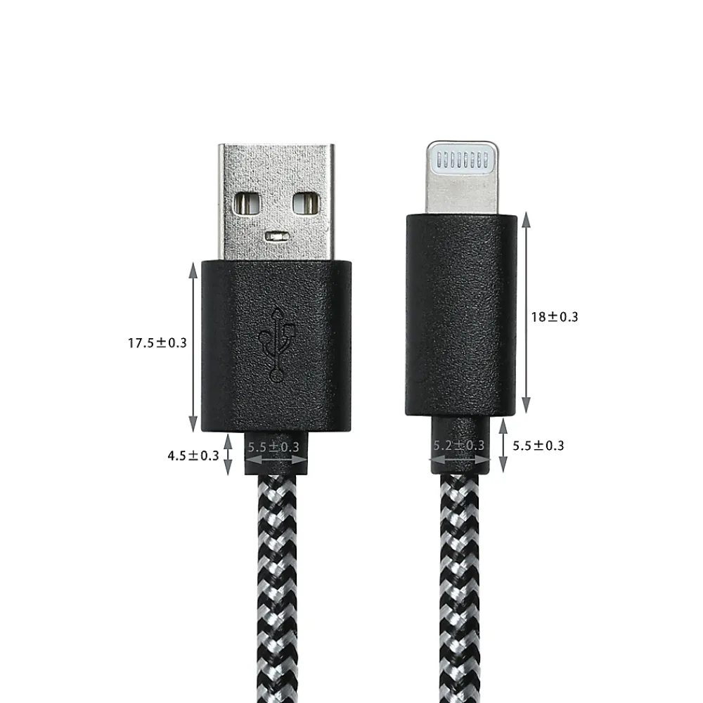 Blyss Chargeur Et Câble Usb-Câble de téléphone lightning , 1.5 m