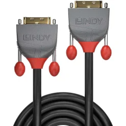 Lindy Câble Et Connectique Tv-Câble DVI-D Dual Link Anthra Line 2m