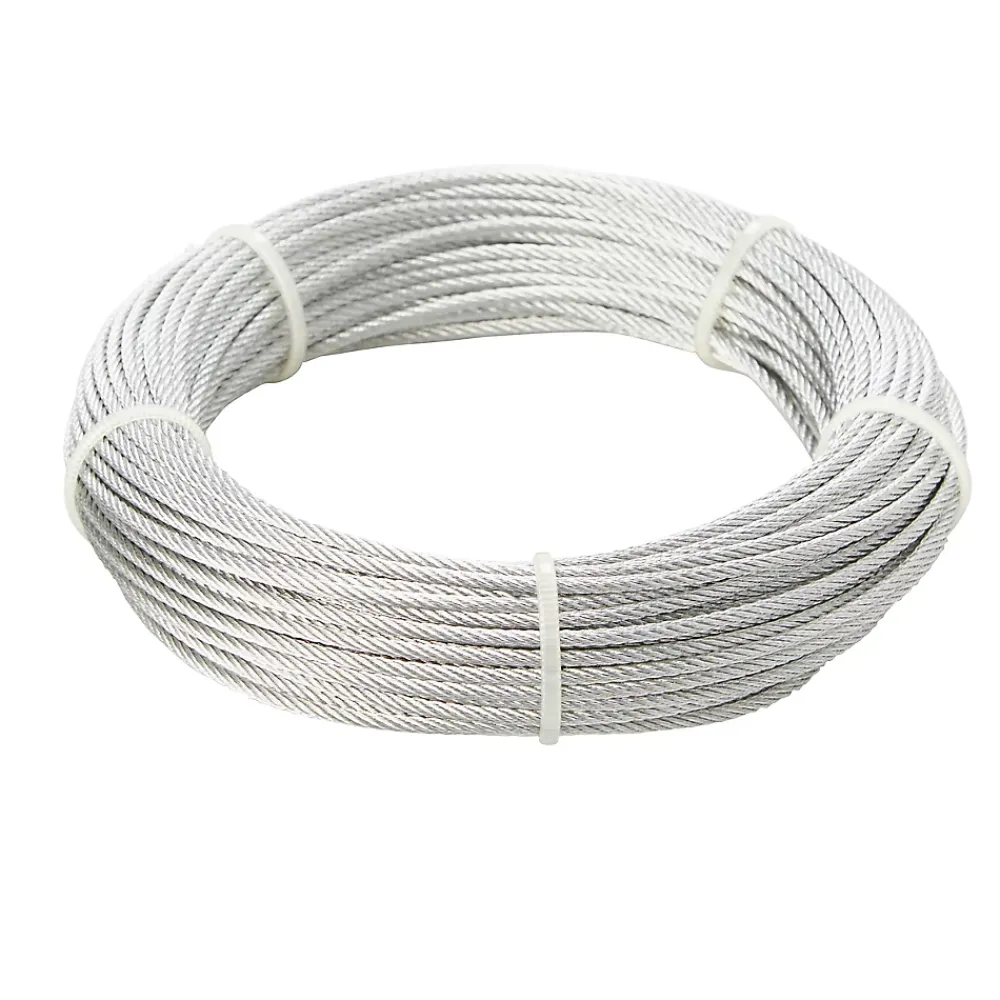 Diall Câble Et Fil Métallique-Câble en acier ø2 mm, 20 m Argent