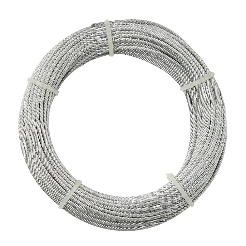 Diall Câble Et Fil Métallique-Câble en acier ø2 mm, 20 m Argent