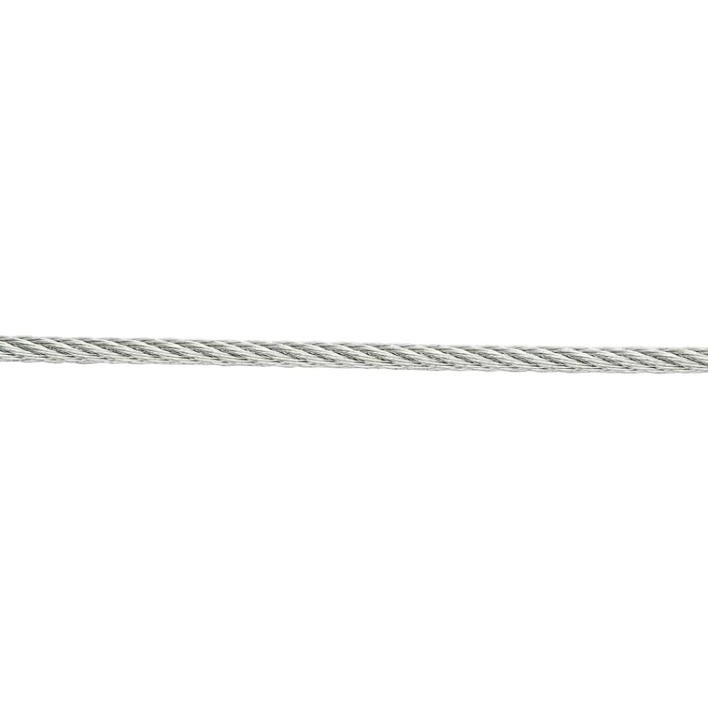 Diall Câble Et Fil Métallique-Câble en acier ø2 mm, 20 m Argent