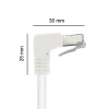 Metronic Câble Et Connectique Réseau-Câble Ethernet RJ45 CAT 6a mâle/mâle coudé - FTP 3 m - 395527