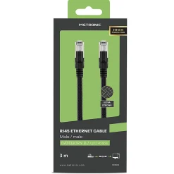 Metronic Câble Et Connectique Réseau-Câble Ethernet RJ45 CAT 8 mâle/mâle tressé - S/FTP 3 m - 395631