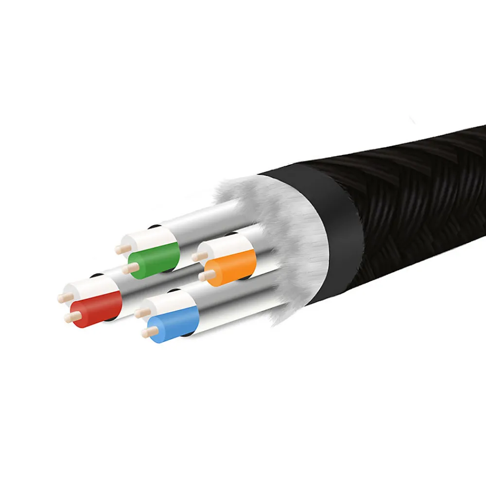 Metronic Câble Ethernet RJ45 CAT 8 mâle/mâle tressé - S/FTP 10 m - 395631