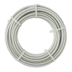 Diall Câble Et Fil Métallique-Câble gaine ø5 mm x 10 m transparent