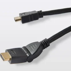 Blyss Câble Et Connectique Tv-Câble HDMI Mâle / Mâle coudé 4K noir Or, 3 m