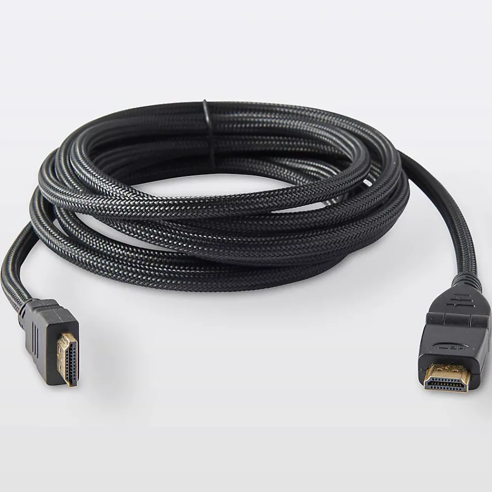 Blyss Câble Et Connectique Tv-Câble HDMI Mâle / Mâle coudé 4K noir Or, 3 m