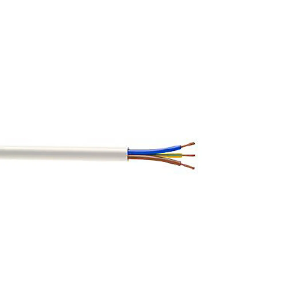 Nexans Câble électrique flexible H03VVF 3x0,75 mm² Blanc - 5 m