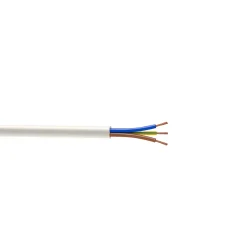 Nexans Câble électrique flexible H03VVF 3x0,75 mm² Blanc - 10 m