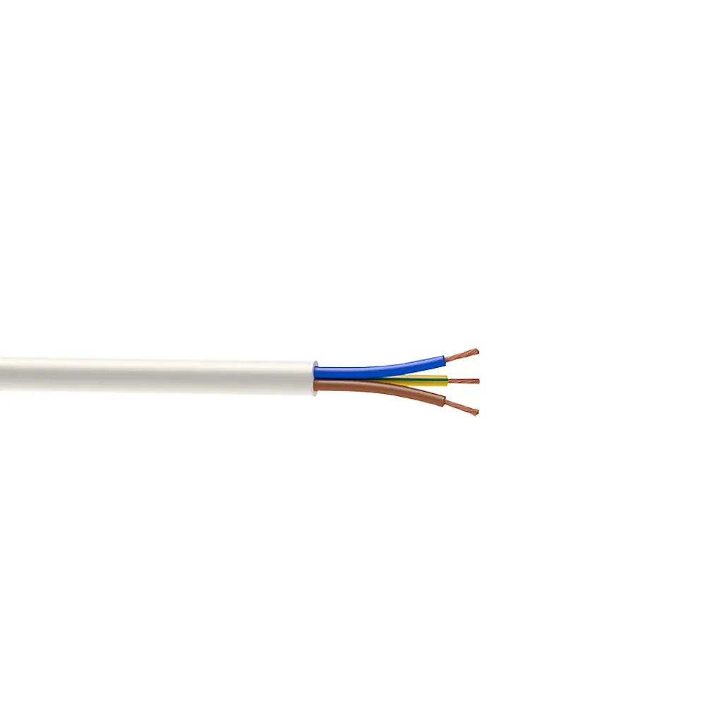 Nexans Câble électrique flexible H05VVF 3x1,5 mm² Blanc - 10 m