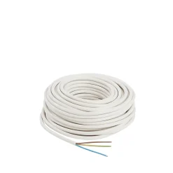 Nexans Câble électrique flexible H05VVF 3x1,5 mm² Blanc - 25 m