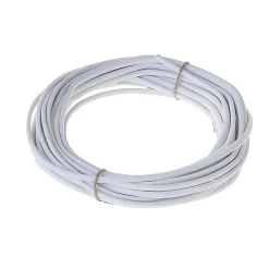 Nexans Câble électrique flexible H03VVH2F 2x0,75 mm² Blanc - 10 m