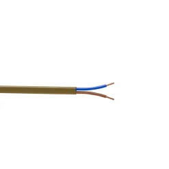 Nexans Câble, Fil Et Cordon D'Alimentation-Câble électrique flexible H03VVH2F 2x0,75 mm² Or - 25 m