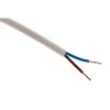 Zenitech Câble, Fil Et Cordon D'Alimentation-Câble électrique H05VV-F 2x1,5mm² blanc - 25m -