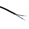 Zenitech Câble, Fil Et Cordon D'Alimentation-Câble électrique H03VVH2F 2x0,75mm² 10m noir