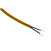 Zenitech Câble électrique H03VVH2-F 2x0,75mm² or - 5m -