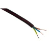 Zenitech Câble électrique U1000 R2V 3G1,5mm² noir 5m