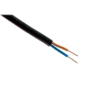 Zenitech Câble, Fil Et Cordon D'Alimentation-Câble électrique U1000 R2V 2x1,5mm² noir 100m