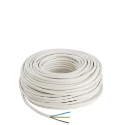 Nexans Câble électrique 3x1,5 mm² blanc - 50 m