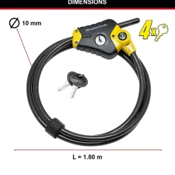 Master Lock Câble python ajustable brico