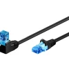 Goobay Câble RJ45 Cat6a coudé non blindé 5 m