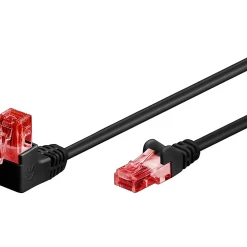 Goobay Câble Et Connectique Réseau-Câble RJ45 Cat6 coudé non blindé 25cm