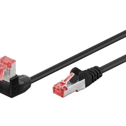 Goobay Câble RJ45 Cat6 coudé surblindé 25cm