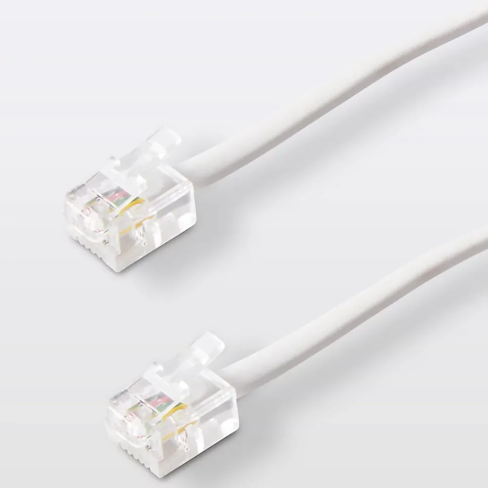 Blyss Câble RJ11 Mâle / Mâle blanc , 5 m