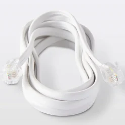 Blyss Câble Et Connectique De Téléphone Fixe-Câble RJ11 Mâle / Mâle blanc , 2 m