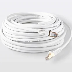 Blyss Câble RJ45 Mâle / Mâle blanc Or, 20 m