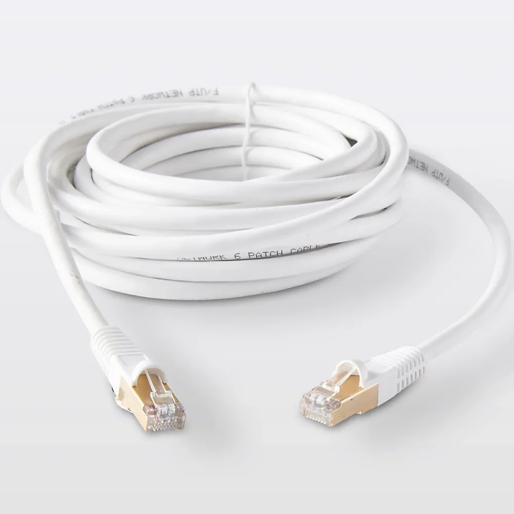 Blyss Câble RJ45 Mâle / Mâle Catégorie 6E blanc , 5 m