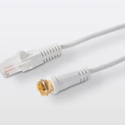 Blyss Câble RJ45 type F Mâle / Mâle blanc Or, 1.5 m