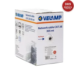 Velamp Câble réseau CAT5E UTP 305mt en Pull box. Certifié CPR