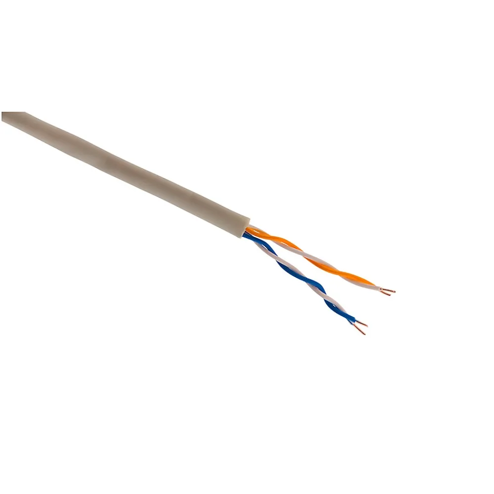 Zenitech Câble Et Connectique De Téléphone Fixe-Câble téléphone 2 paires 0,6mm² ivoire 10m
