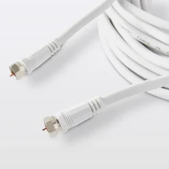 Blyss Câble Et Connectique Tv-Câble type F 3C2V Mâle / Mâle blanc , 10 m