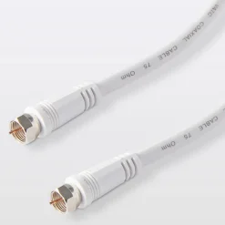 Blyss Câble Et Connectique Tv-Câble type F 3C2V Mâle / Mâle blanc , 3 m