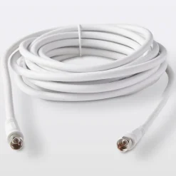 Blyss Câble Et Connectique Tv-Câble type F 3C2V Mâle / Mâle blanc , 5 m
