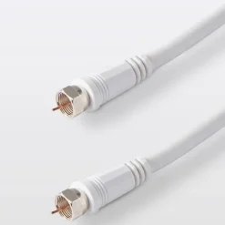 Blyss Câble Et Connectique Tv-Câble type F 3C2V Mâle / Mâle blanc , 5 m