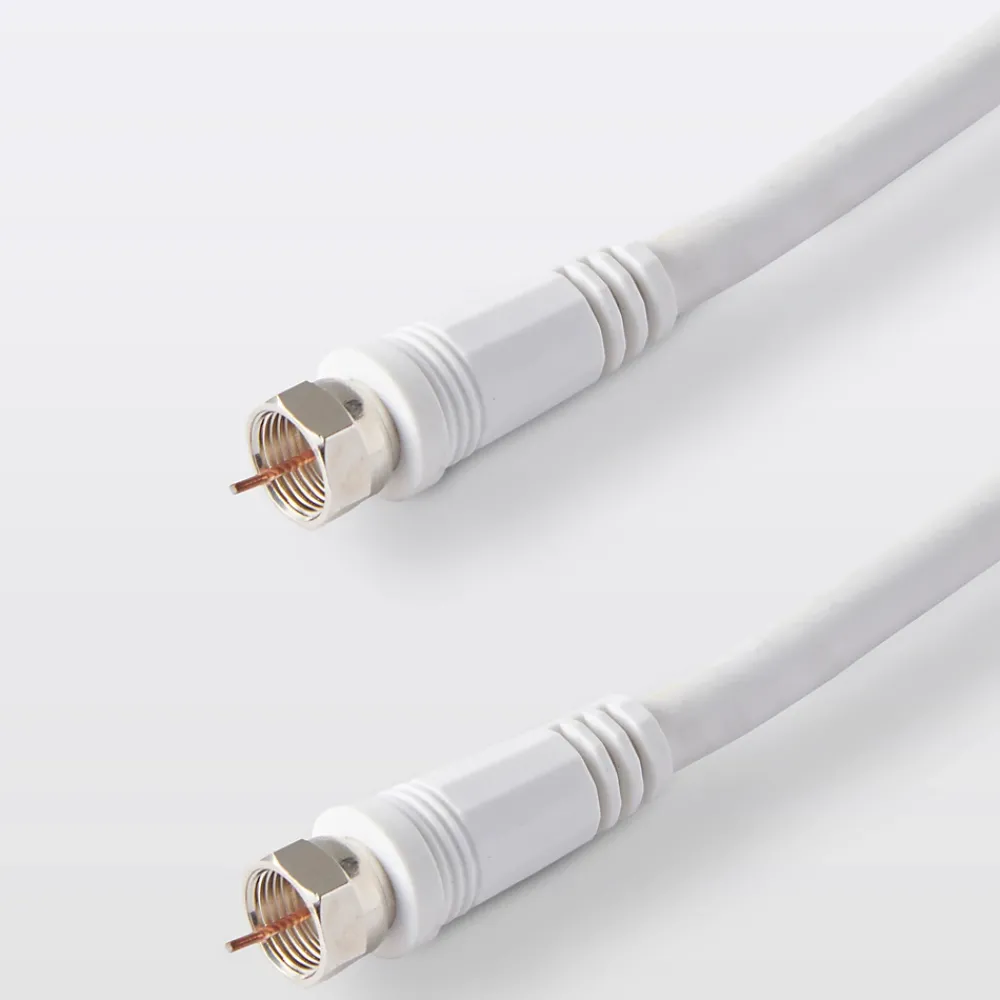Blyss Câble Et Connectique Tv-Câble type F 3C2V Mâle / Mâle blanc , 5 m
