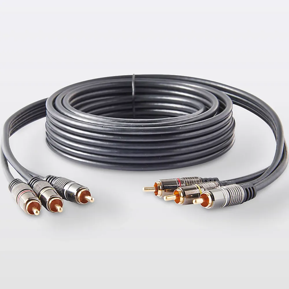Blyss Câble vidéo 3RCA Mâle / Mâle Or, 3 m