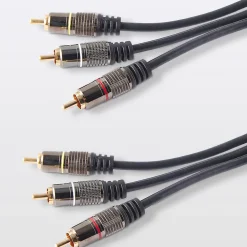 Blyss Câble vidéo 3RCA Mâle / Mâle Or, 3 m