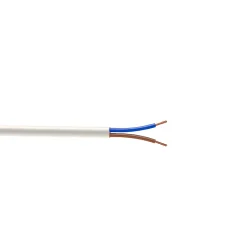 Nexans Câble 2X1,5 mm² H05VVF blanc couronne 10m