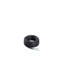 Nexans Câble 2X0,75 mm² H03VVH2F noir couronne 5m