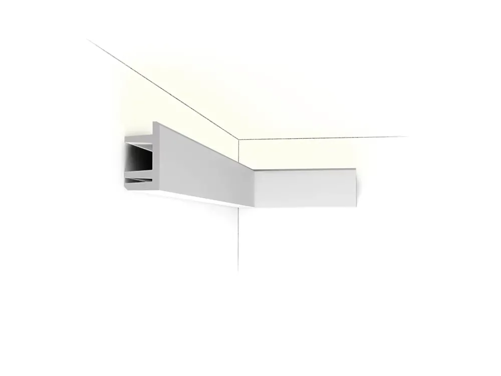 Orac Decor Moulure, Goulotte Et Plinthe-C381 Corniche Plafond -Luxxus - 9,5x5cm (h x p) Carton complet