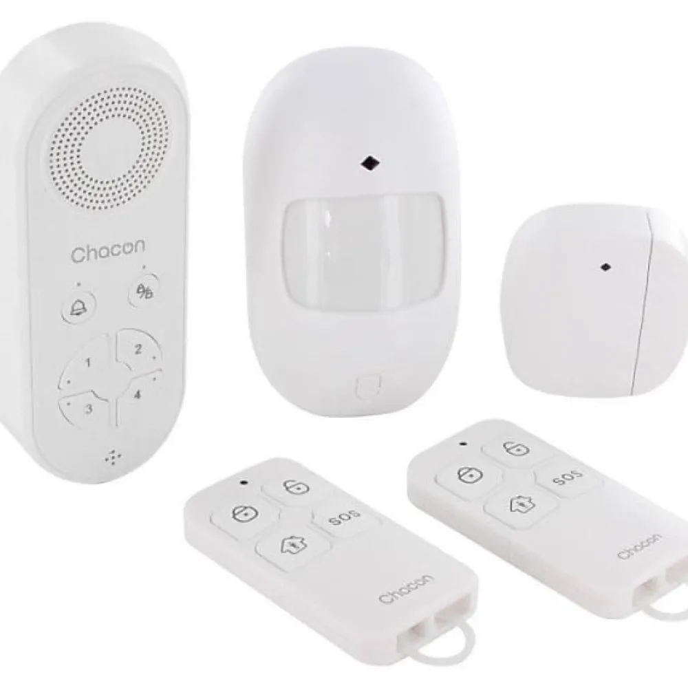 Chacon Alarme Sans Fil-Kit alarme sans fil avec avertisseur vocal