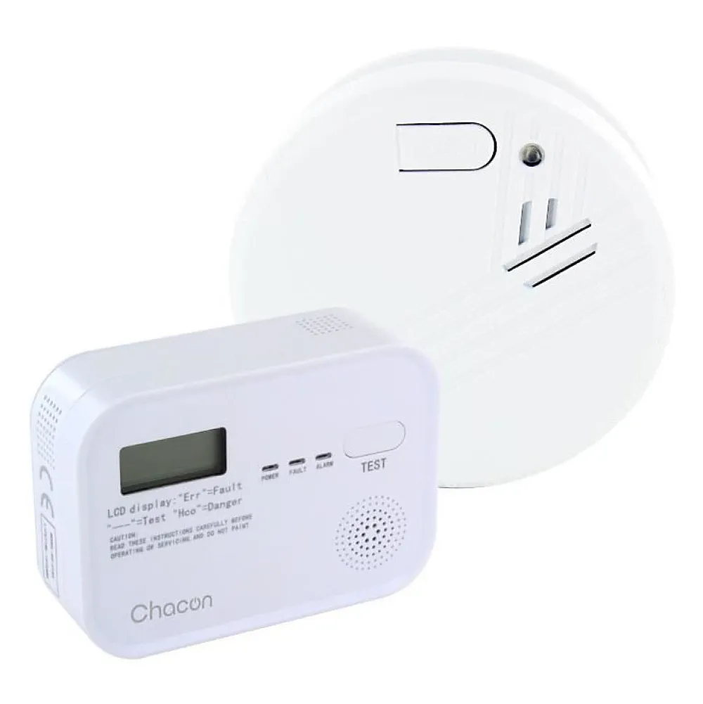 Chacon - Pack Détecteur de fumée + Co Alarm