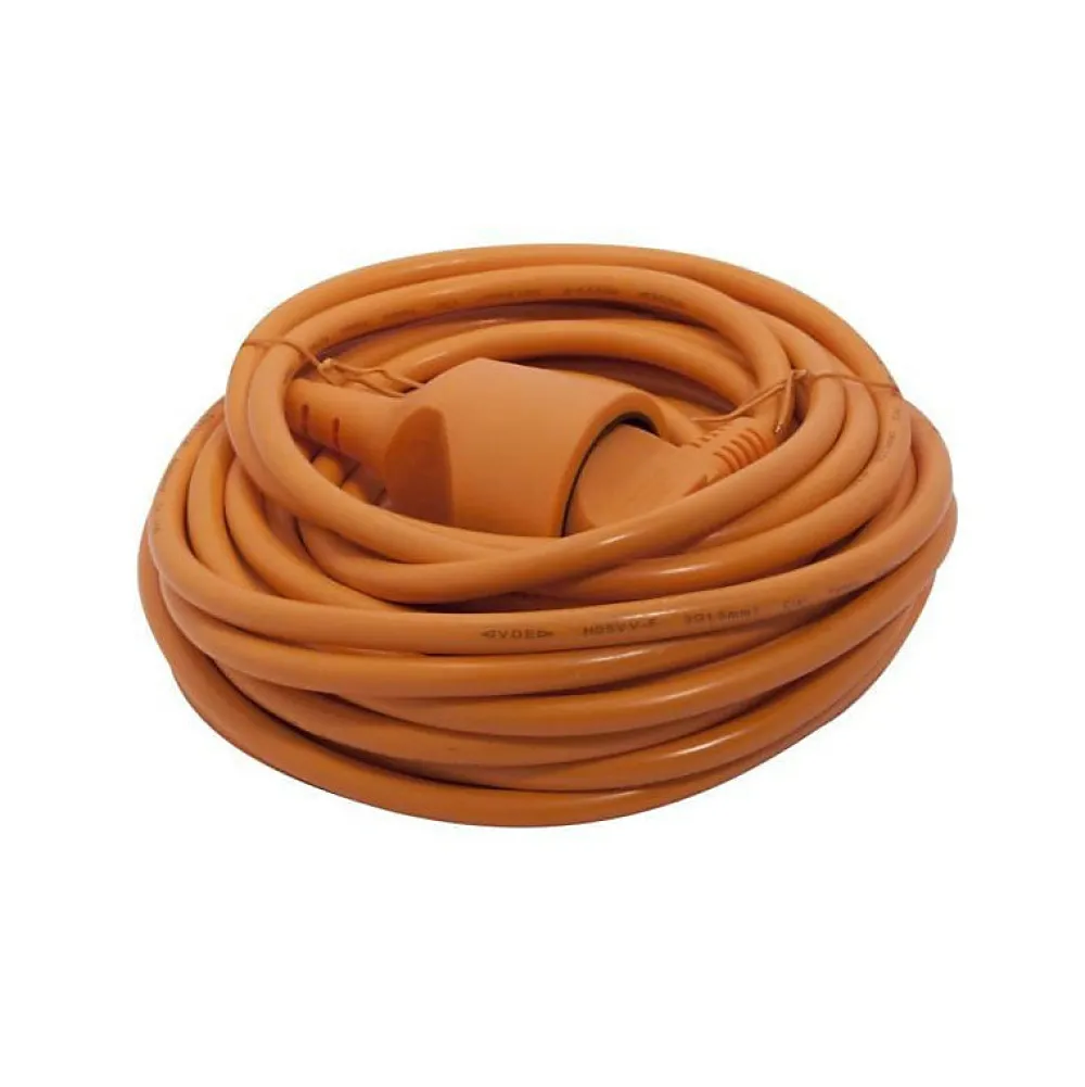 Chacon Rallonge Électrique-Rallonge electrique 12 m HO5VVF 3x1,5 mm2 orange