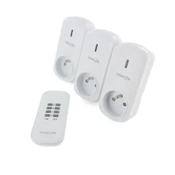 Chacon Prise Étanche-Set de 3 prises On/Off+ Telecommande 2000W - FR