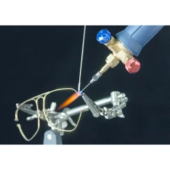 Kemper Lampe À Souder-Chalumeau Bi-Gaz Oxygène Propane Pro 3300-C : Kit Complet Soudage & Brasage, Coupe Acier 5 mm, Détendeurs, Manomètres